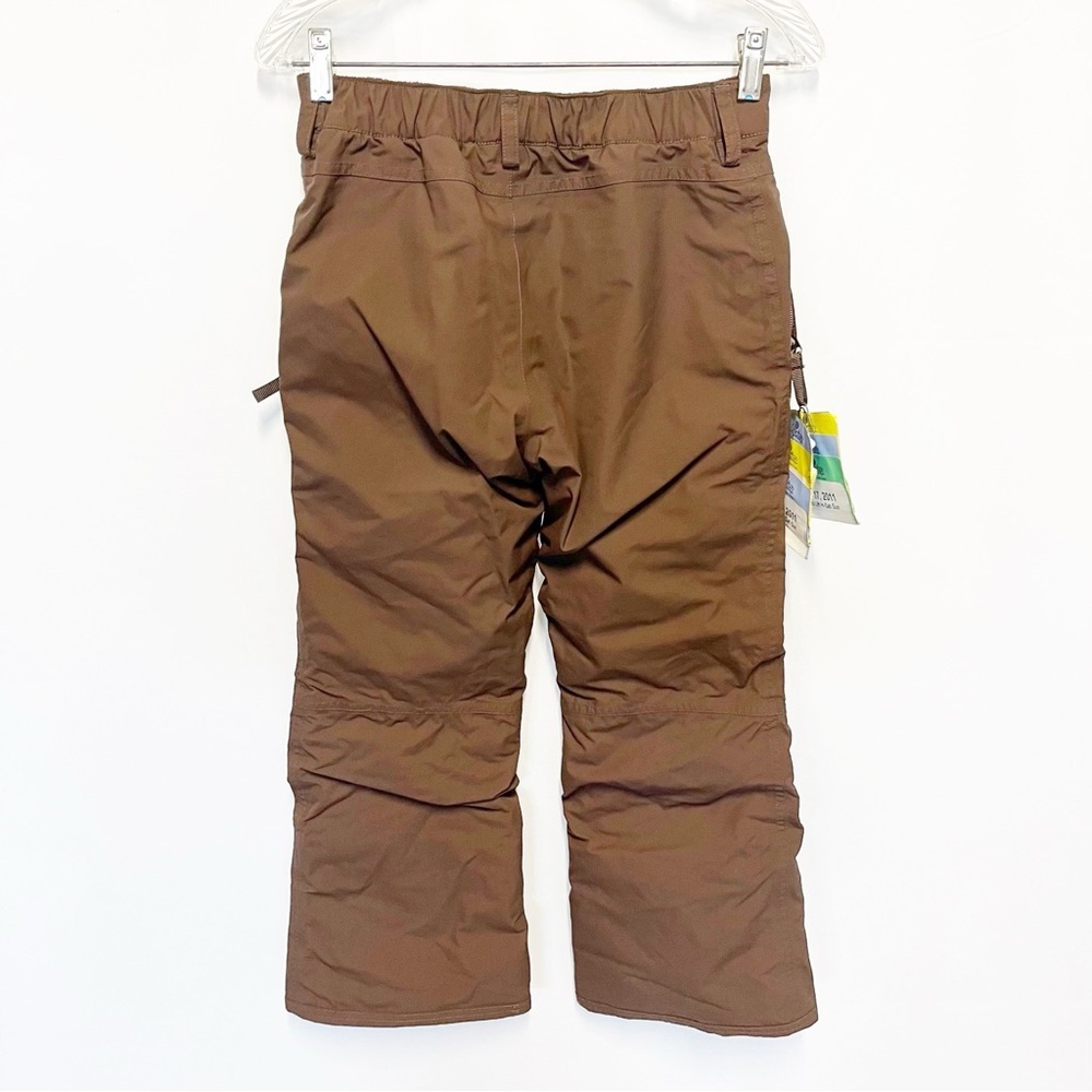 The North Face Dark Brown Hyvent Winter Snow/Ski Pants Girls Size Large - Picture 2 of 8